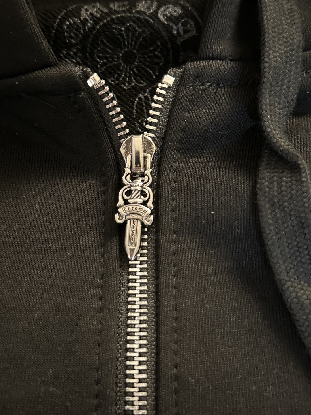 Chrome Hearts Black Zip-Up Hoodie - photo 4