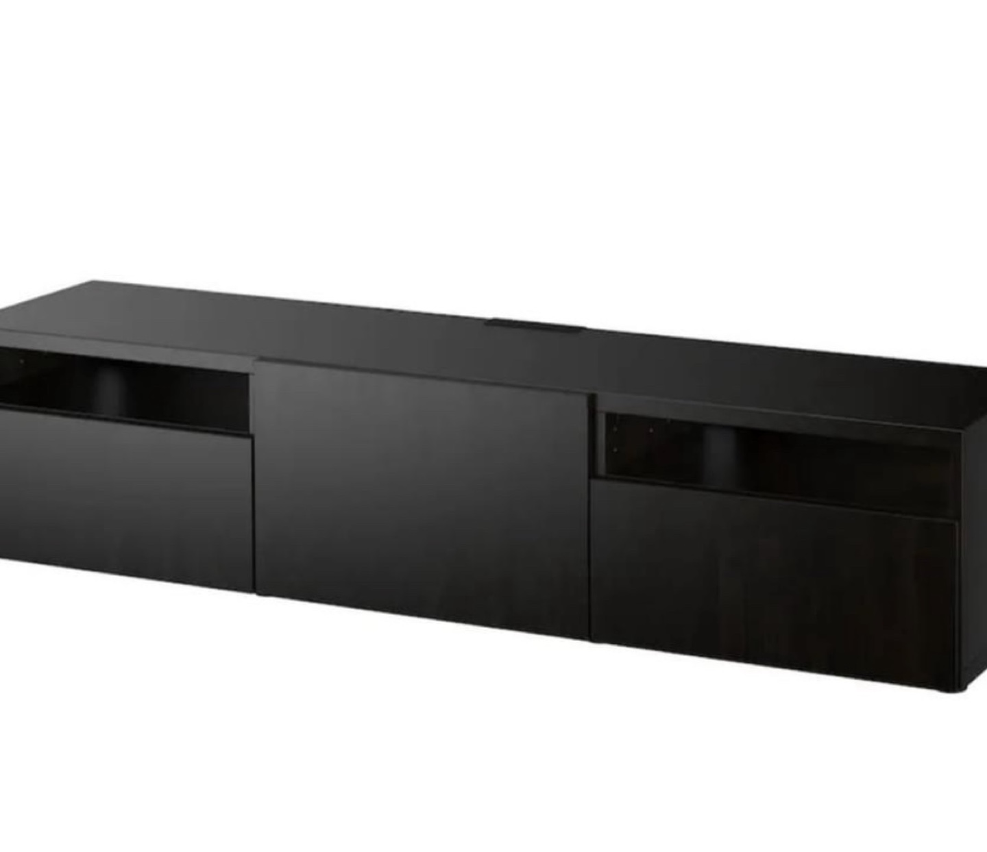 IKEA BESTÅ TV Bench - Black-Brown - photo 3
