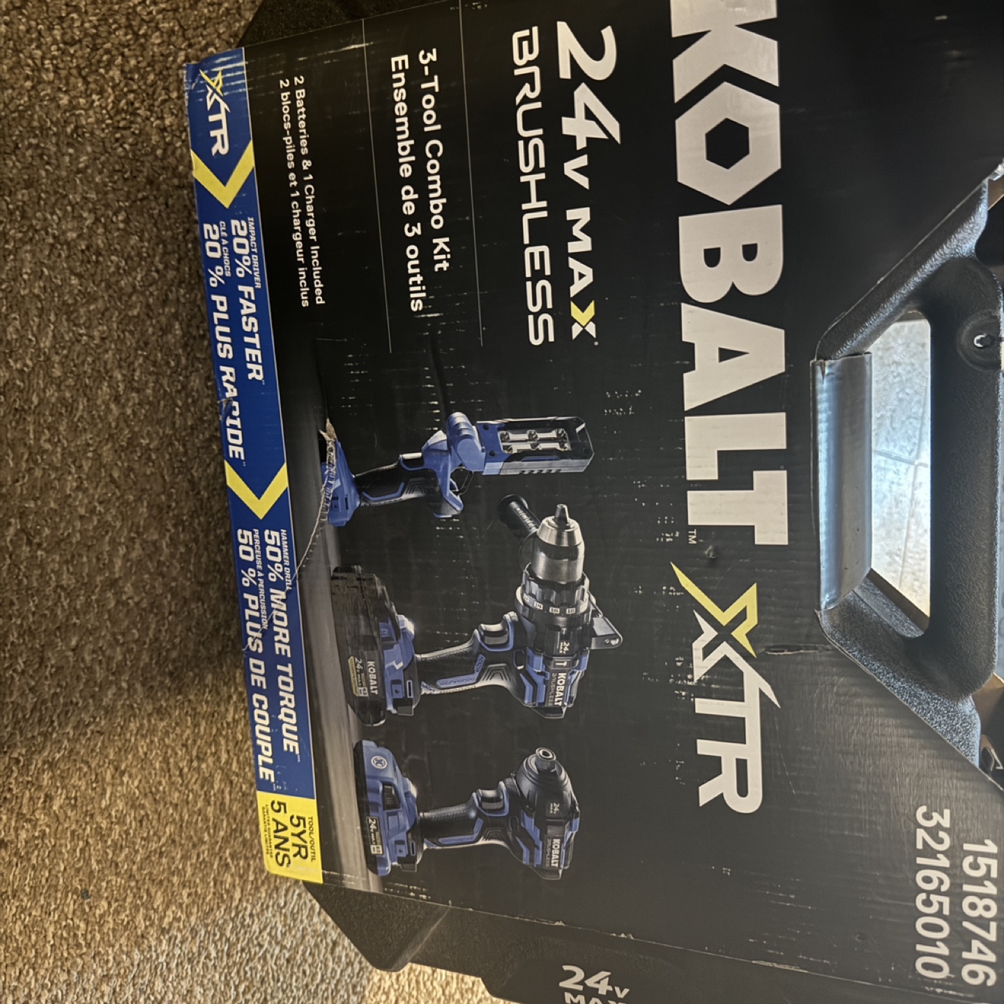 Kobalt 24V Max 3-Tool Brushless Combo Kit - photo 2