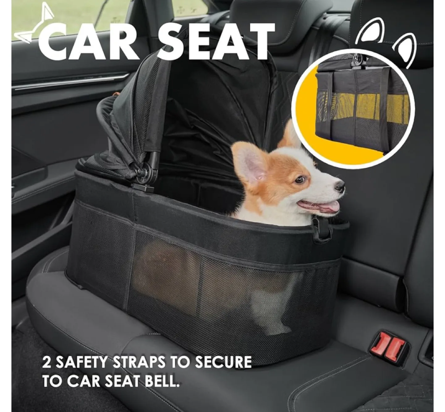 3-in-1 Pet Stroller - Zioosky Pet Carrier image indicator(3)