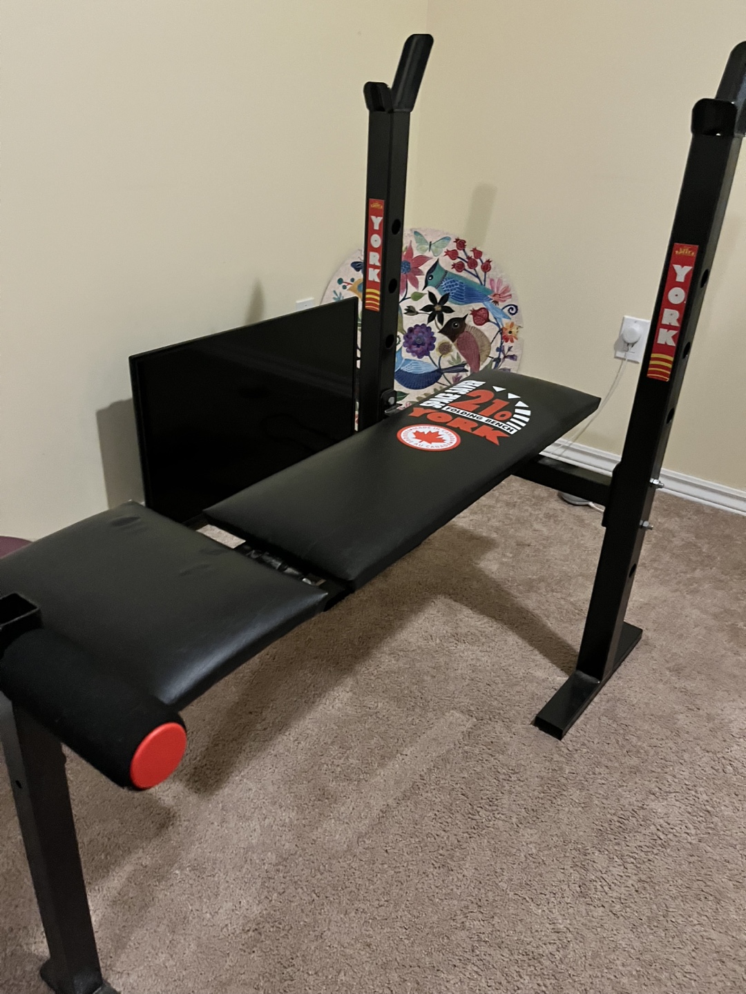 York Fitness 21" Folding Weight Bench