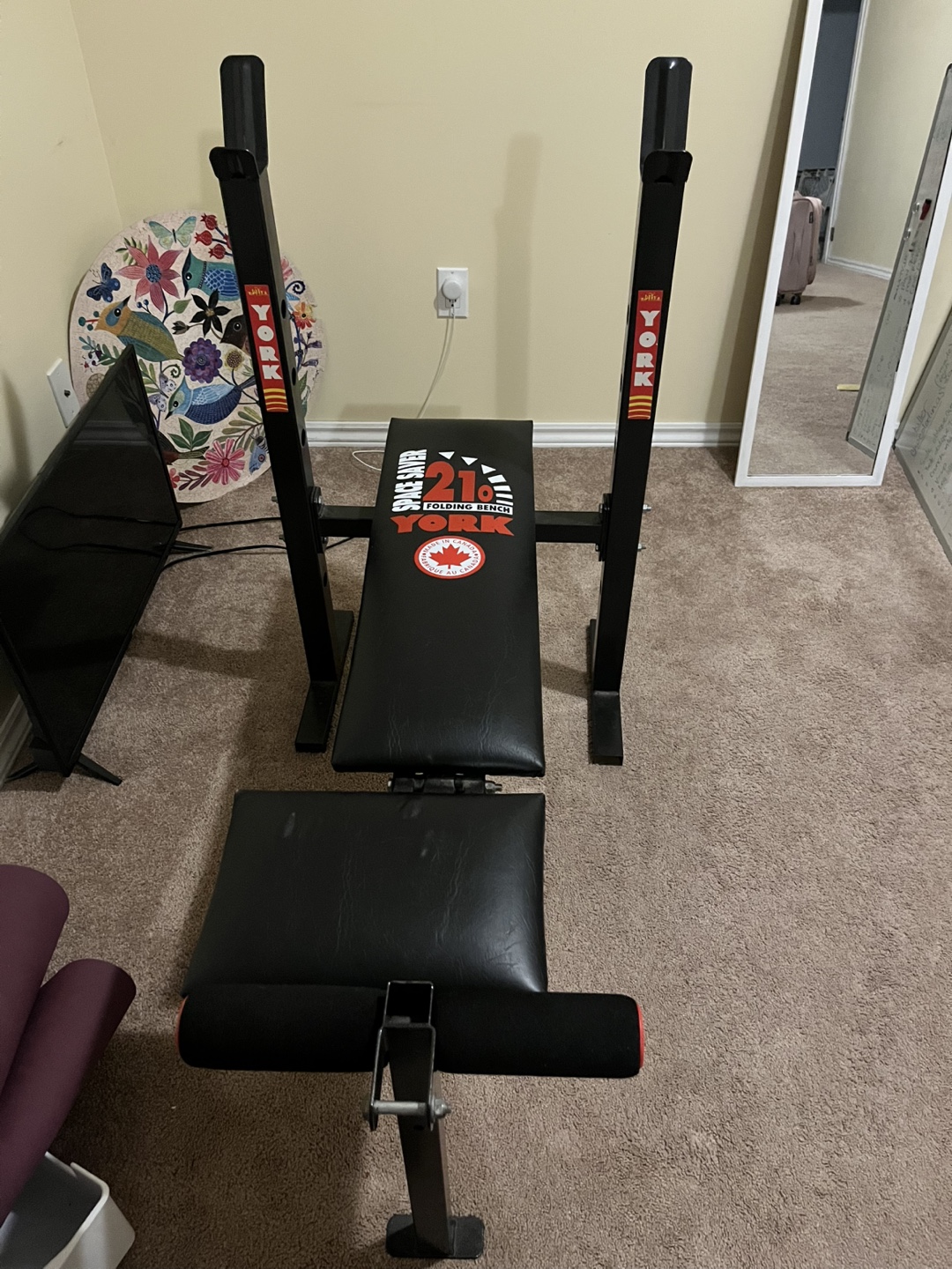 York Fitness 21" Folding Weight Bench - photo 2