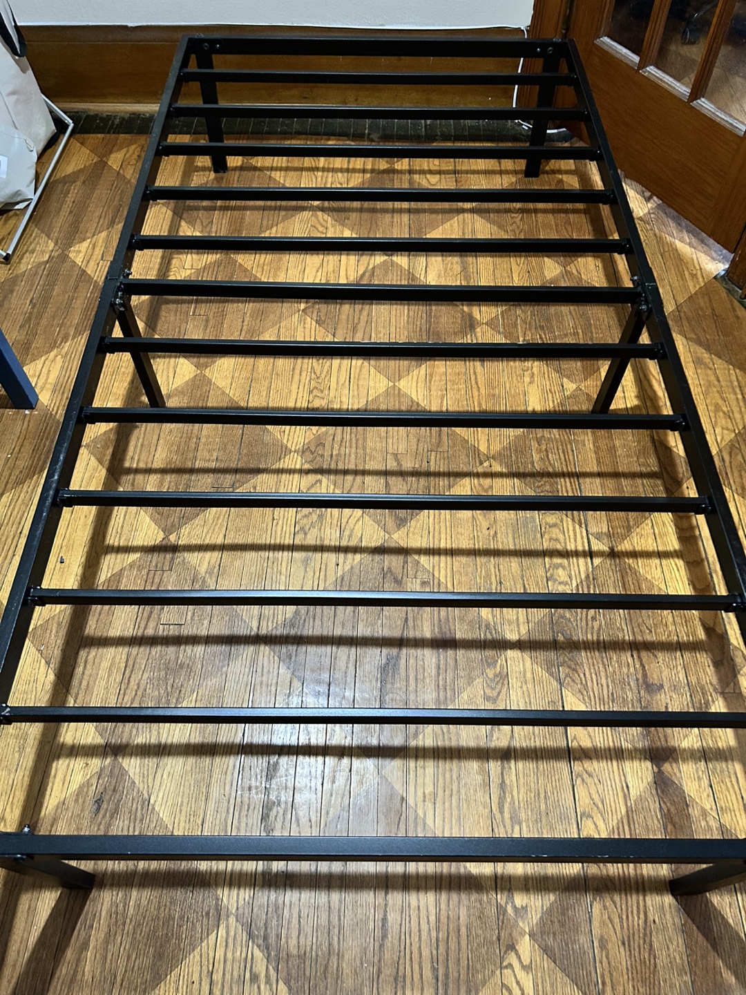 Black Metal Twin Bed Frame - photo 2