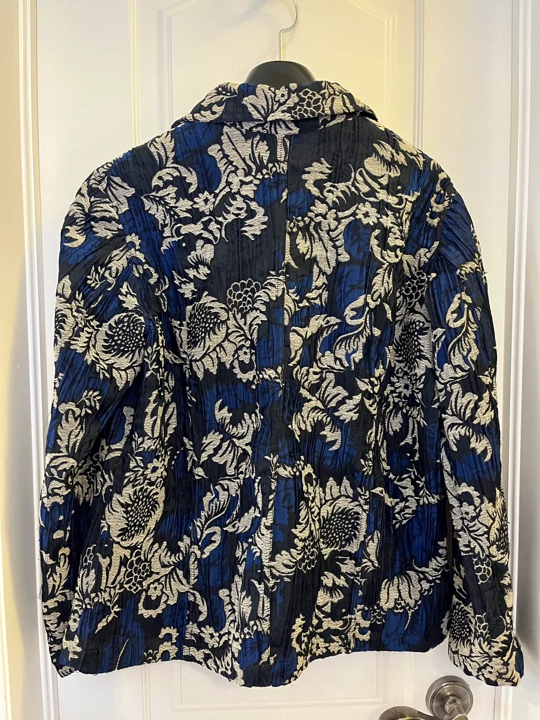 Chico's Additions Women's Blue Floral Jacket image indicator(2)