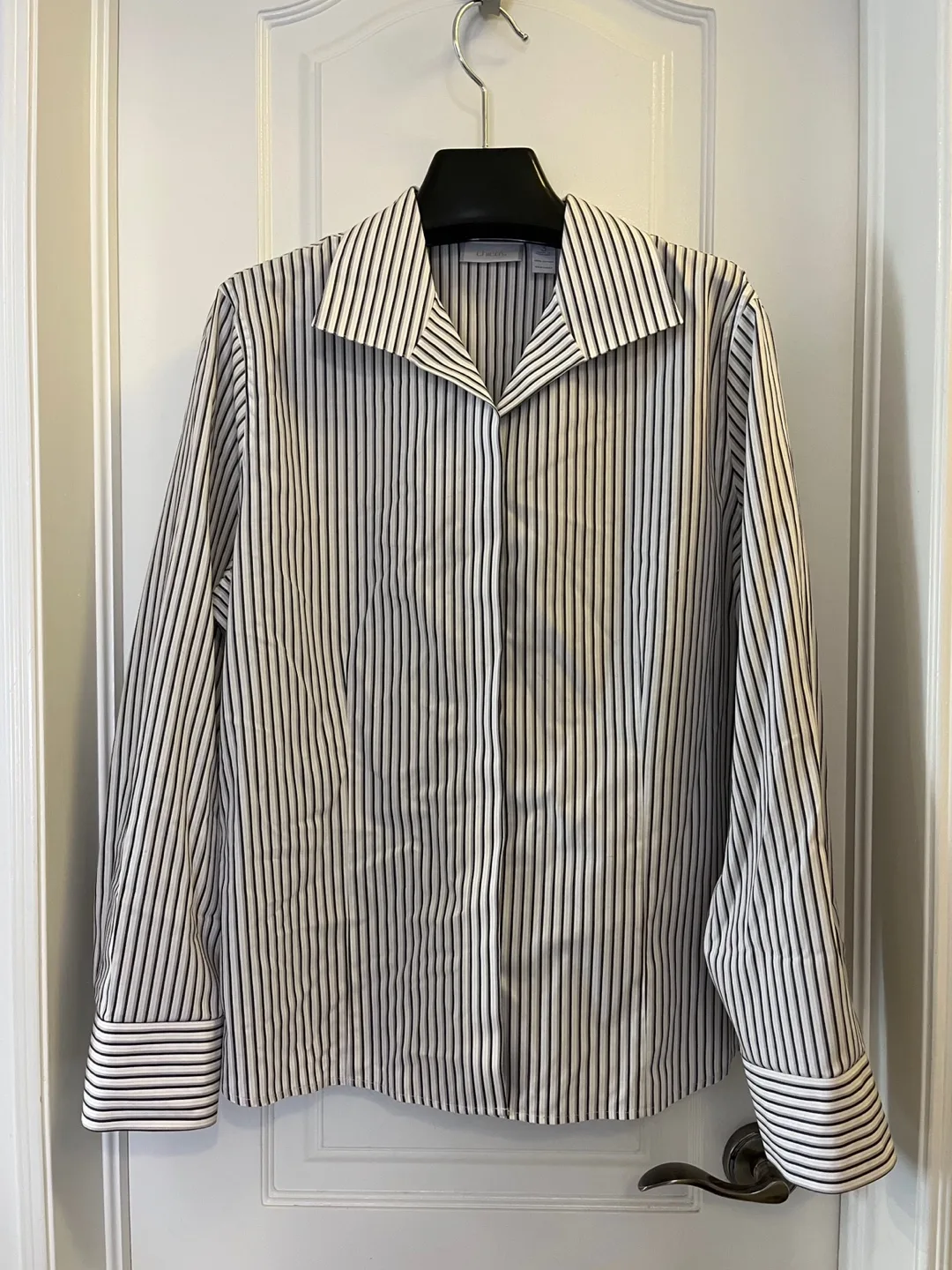Chico's Women's Striped Blouse/Shirt thumbnail