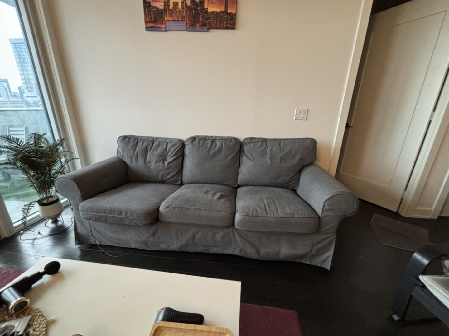 IKEA Sofa - Grey Fabric - Excellent Condition