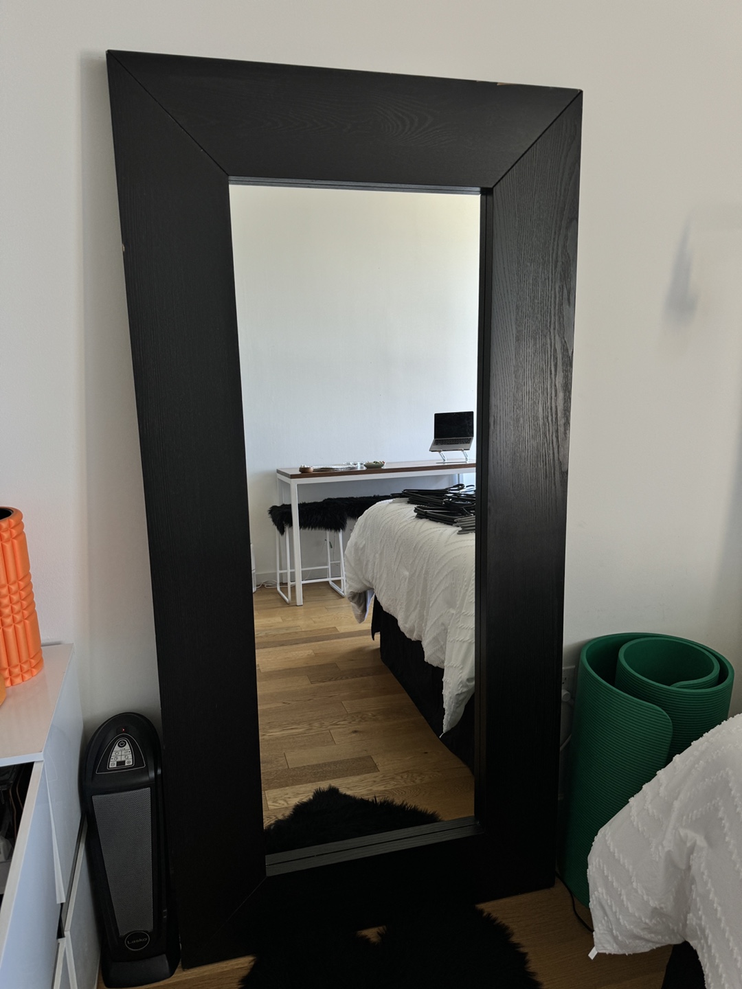 Full Length Black Framed Mirror