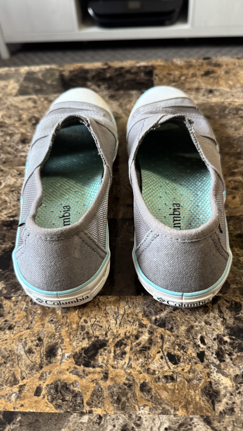 Columbia Youth Slip-On Sneakers - Grey/Aqua - photo 2