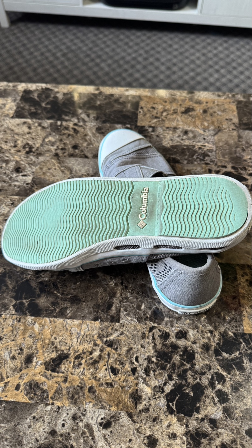Columbia Youth Slip-On Sneakers - Grey/Aqua - photo 3