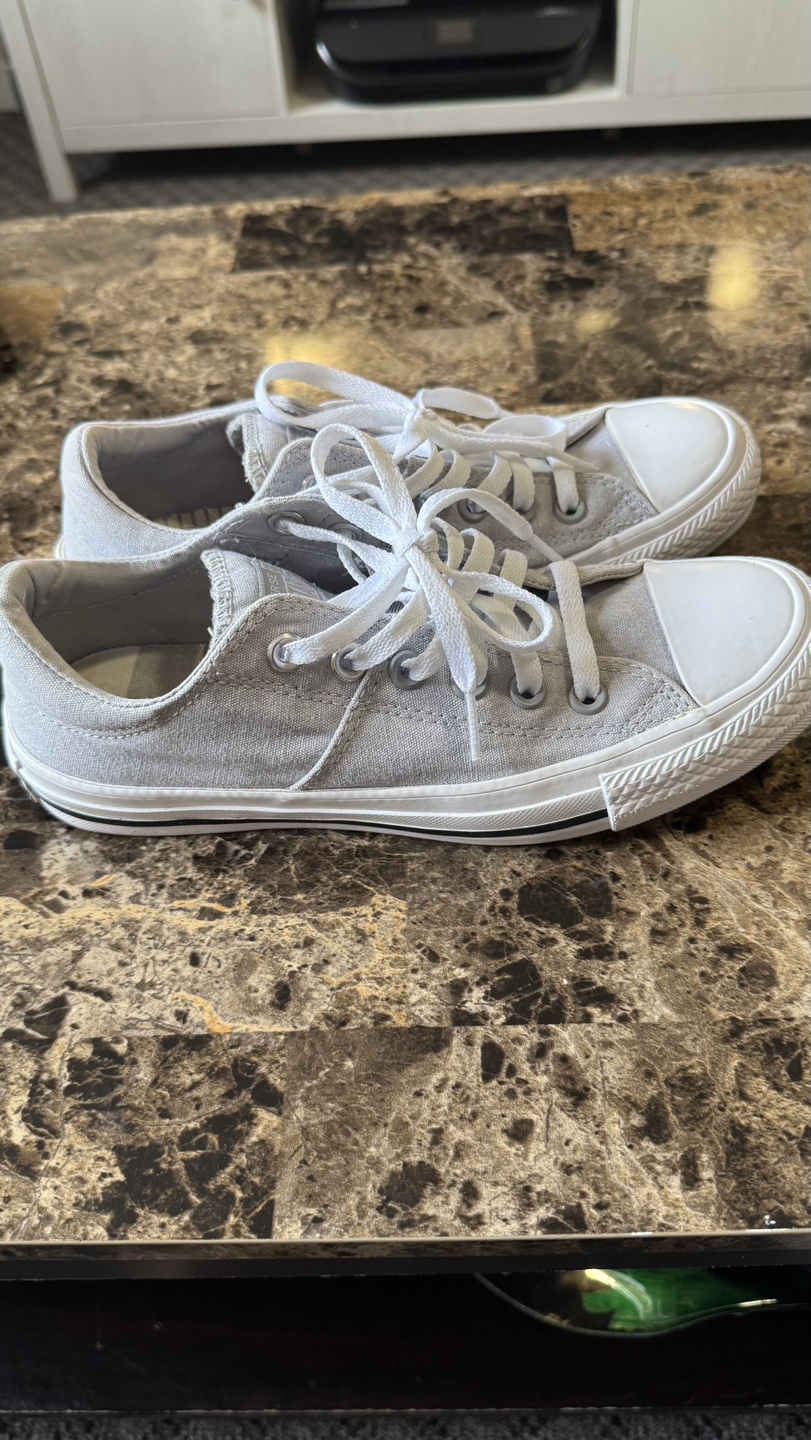Grey Converse All-Star Low Top Sneakers - photo 2