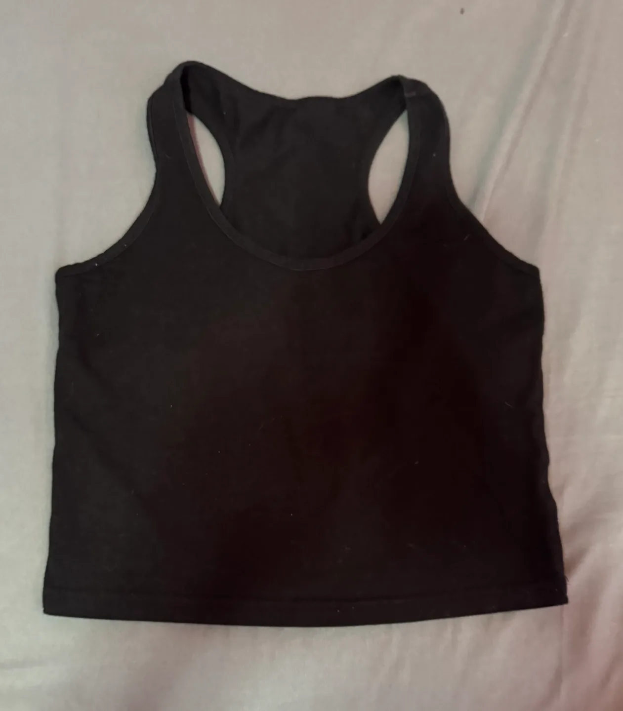 Black Racerback Crop Top thumbnail