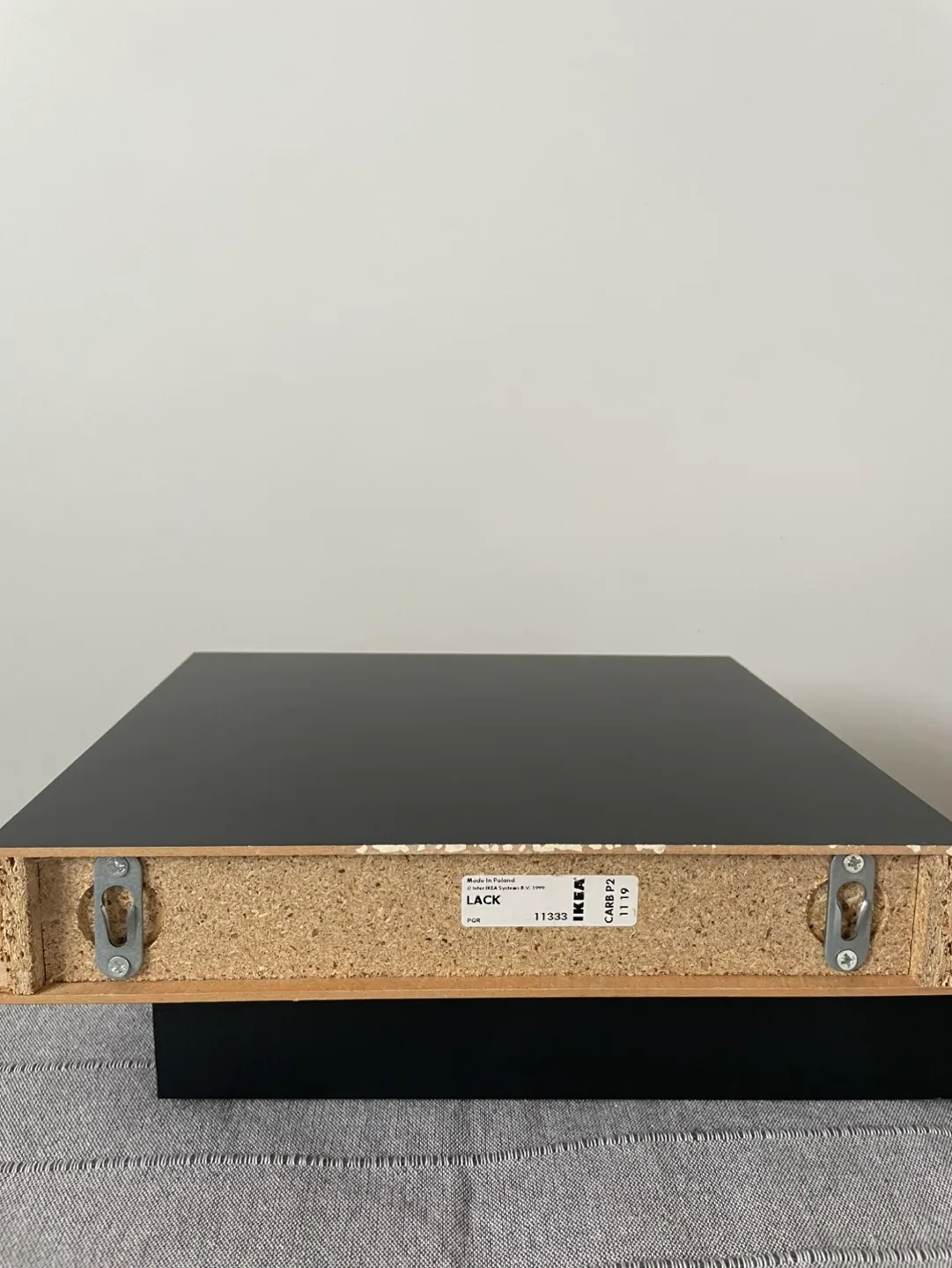 Pair of IKEA LACK Black Wall Shelves image indicator(4)