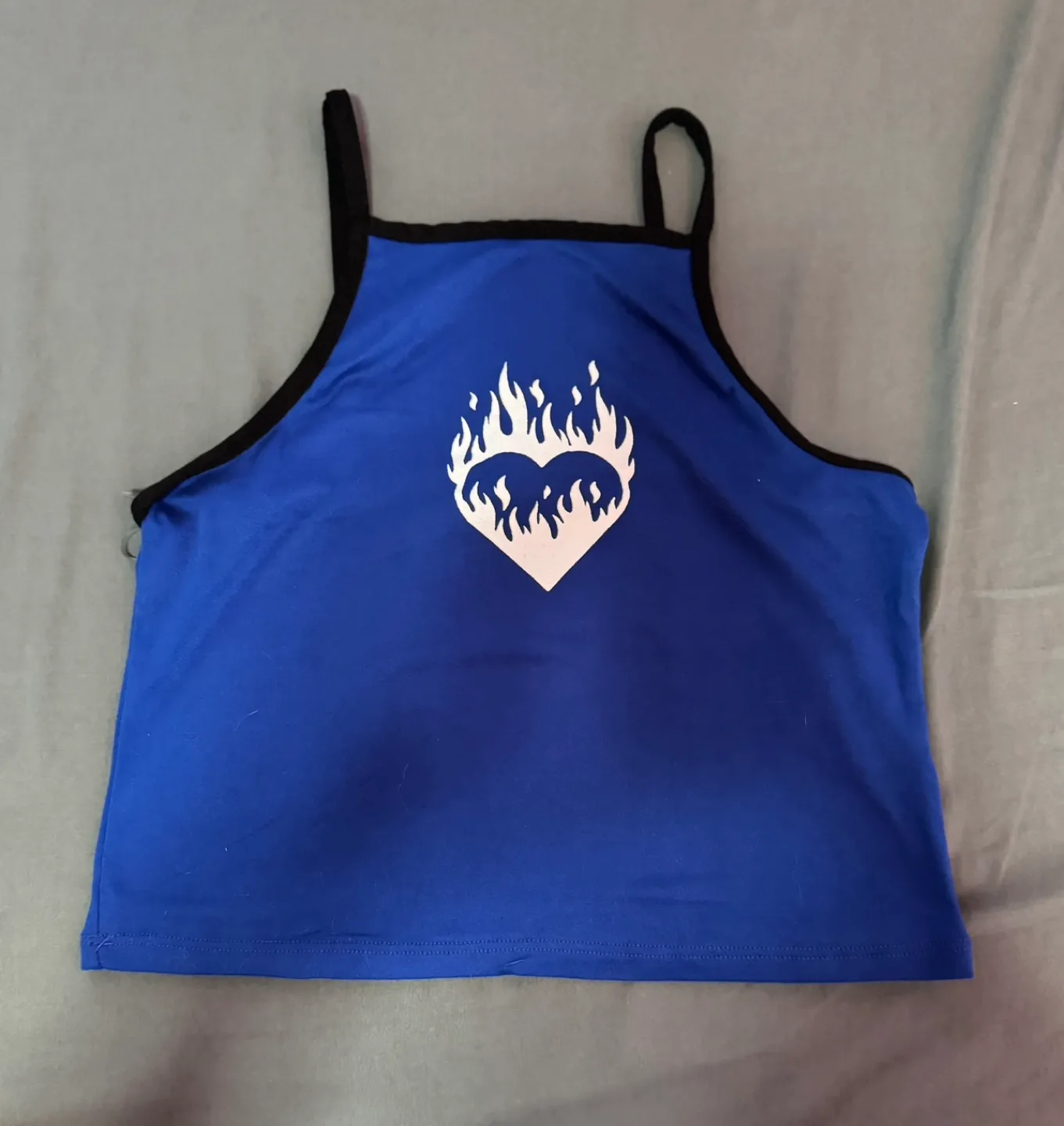 Flames Heart Crop Top thumbnail