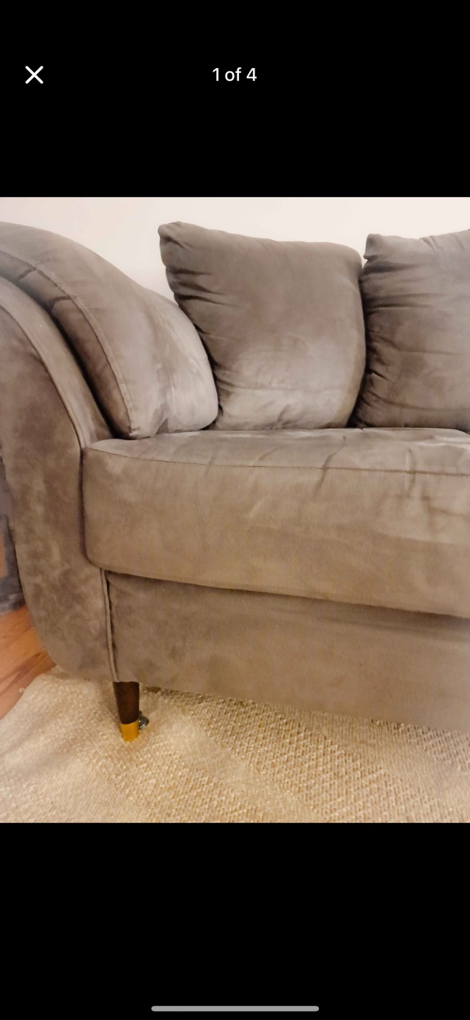 Grey Microfiber Sofa