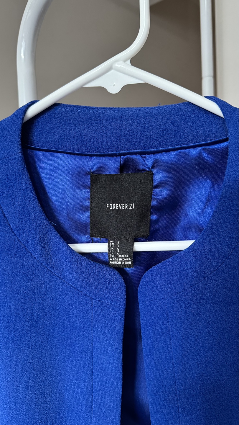 Forever 21 Cobalt Blue Studded Blazer - photo 3