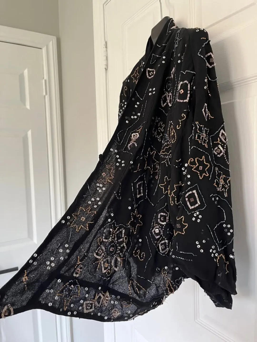 Sequin Beaded Short Kimono Jacket image indicator(4)