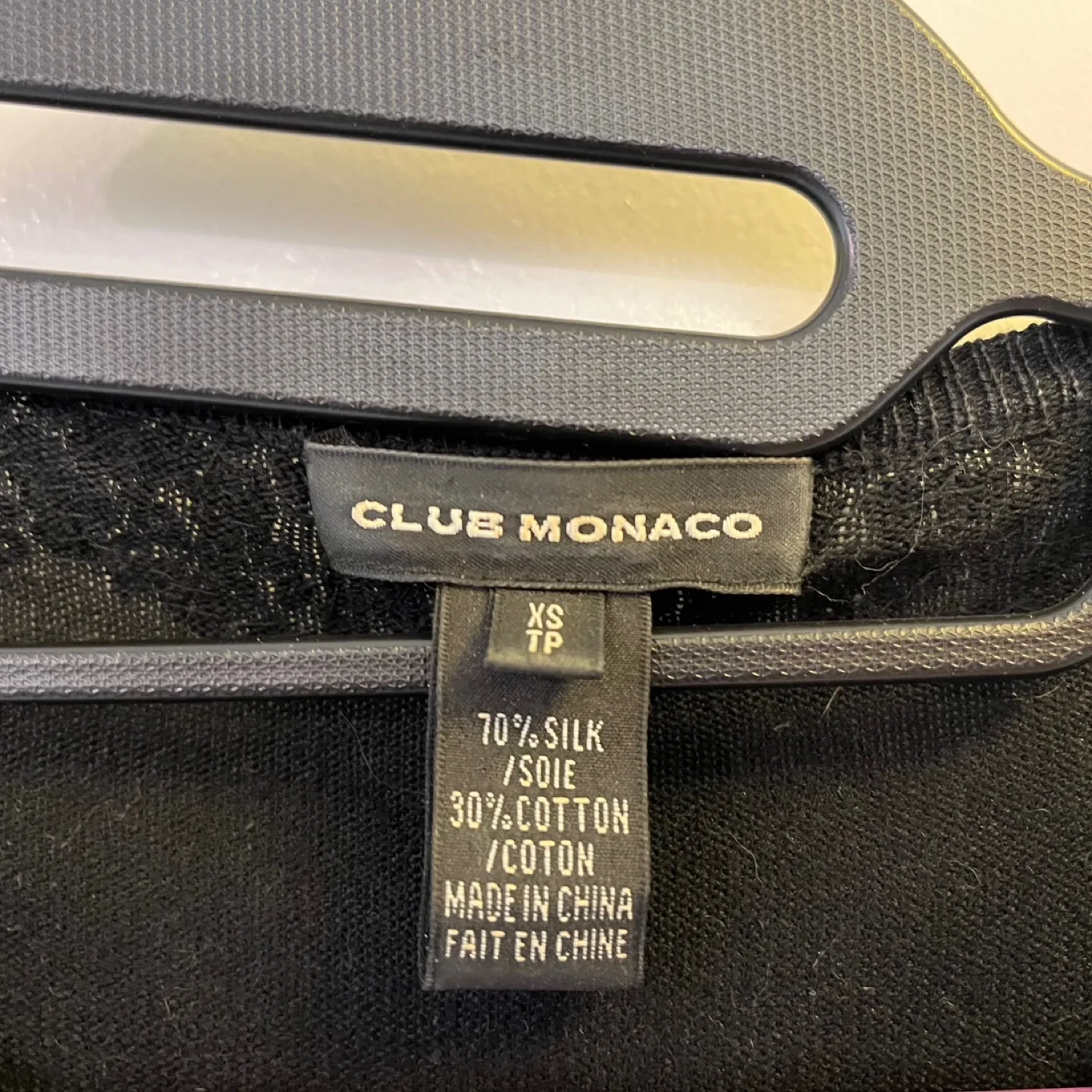 Club Monaco Black Sequin Cardigan Sweater - XS image indicator(4)