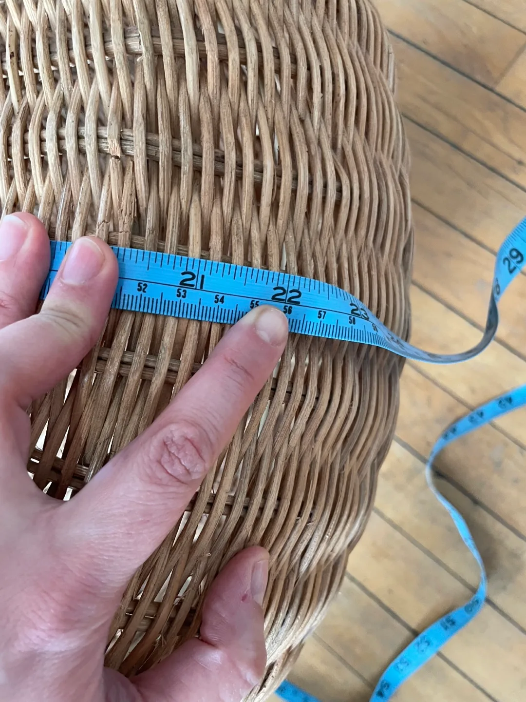 IKEA Modern Ottoman- Wicker and Metal Stool image indicator(5)