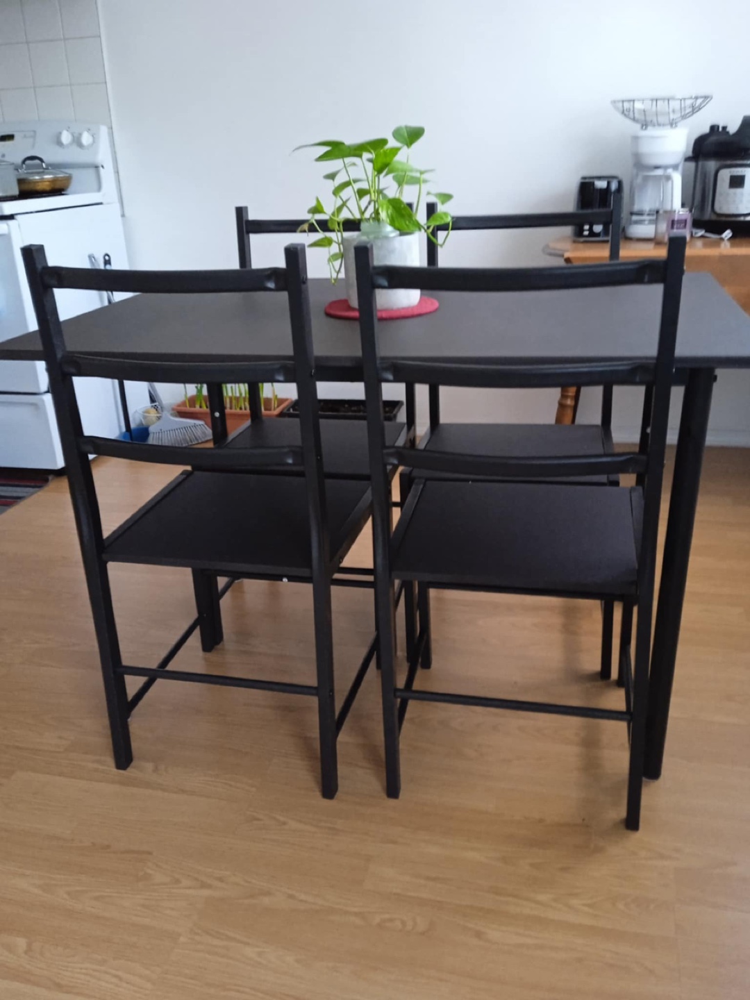 Black 5-Piece Dining Set