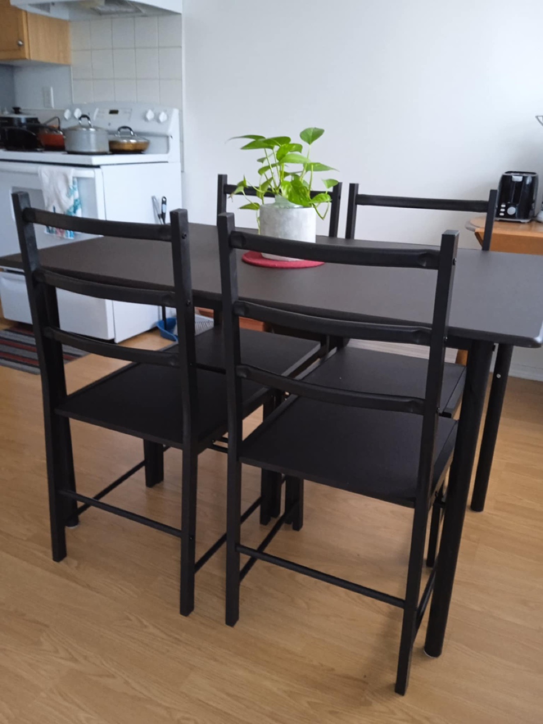 Black 5-Piece Dining Set - photo 2