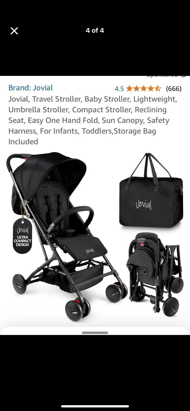 Jovial Travel Stroller - Lightweight & Compact image indicator(2)