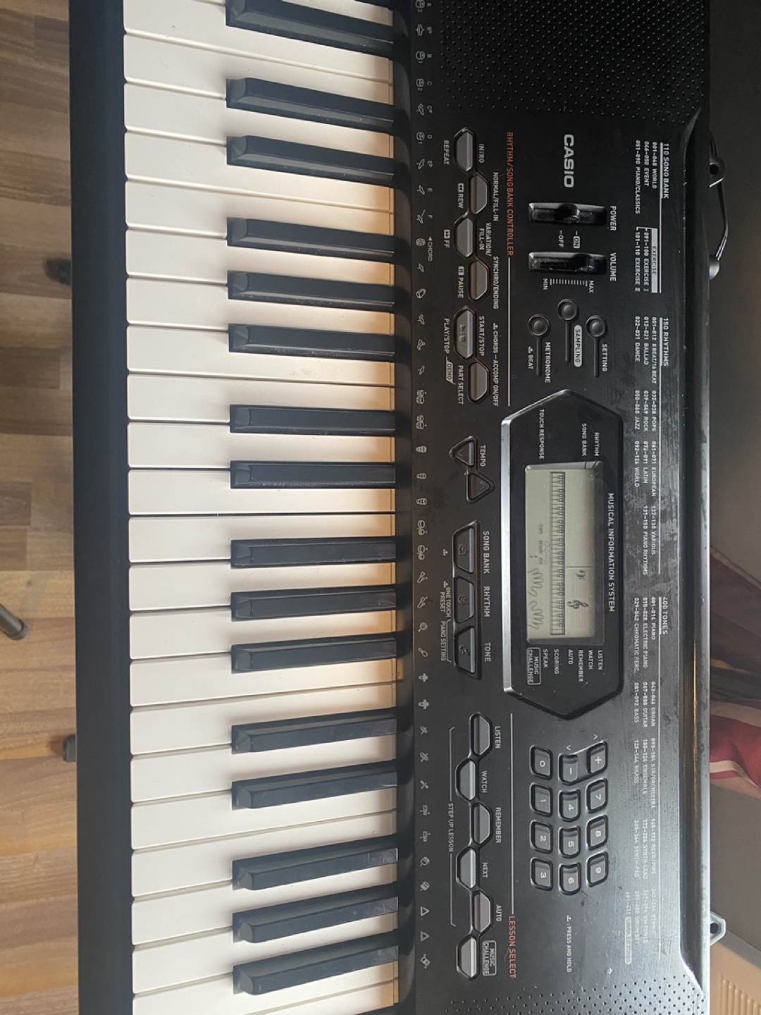 Casio Keyboard with Stand and Bench - photo 2