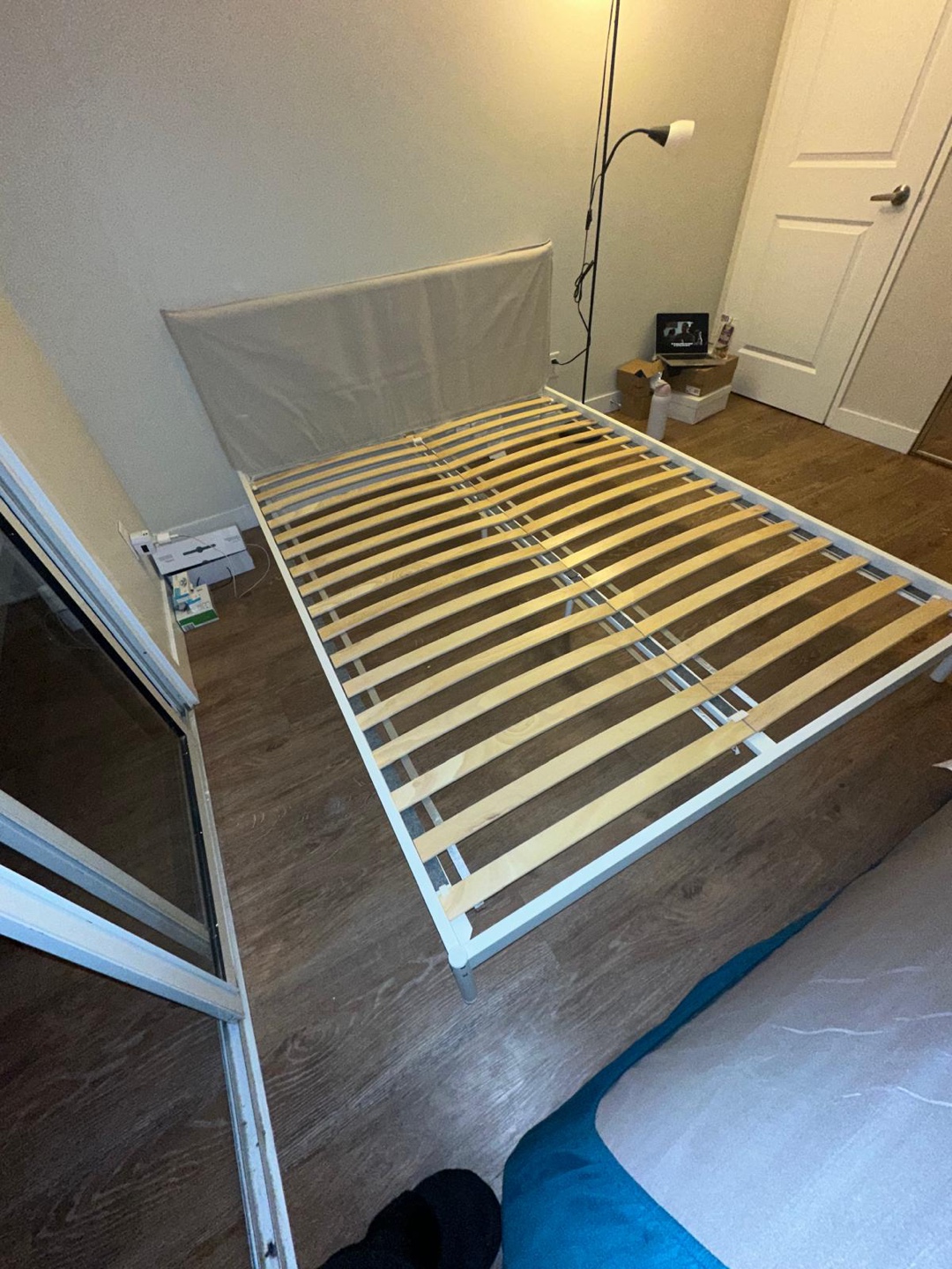 IKEA MALM White Bed Frame with Headboard - photo 2