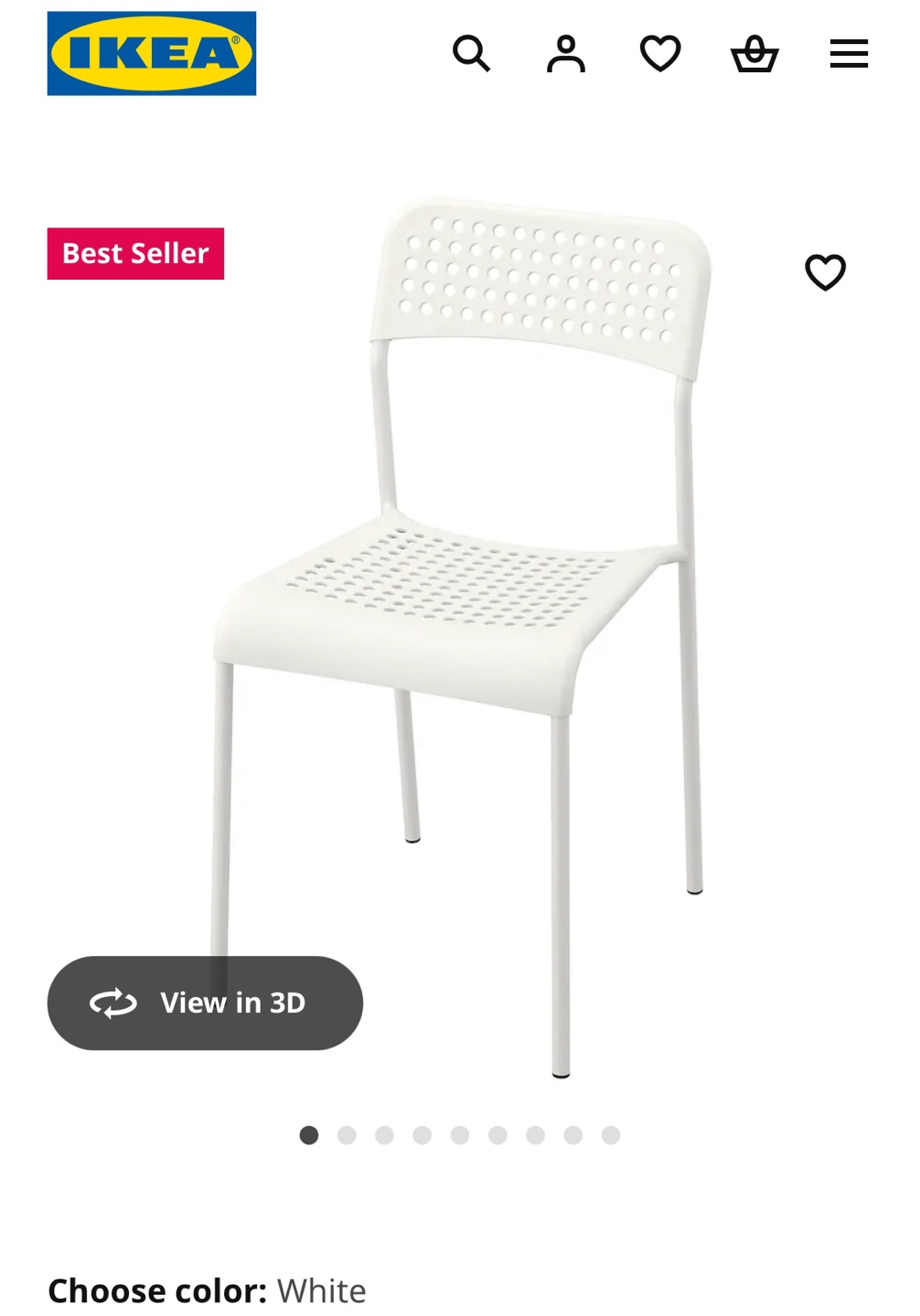 IKEA White Table and Chairs Set - photo 4