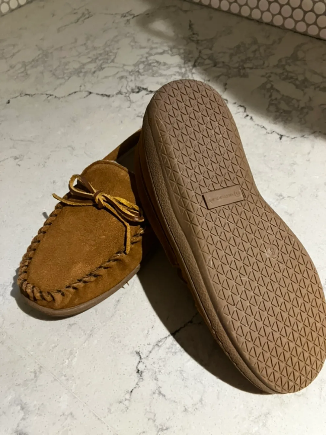 Outbound Brown Suede Moccasin Slippers image indicator(2)