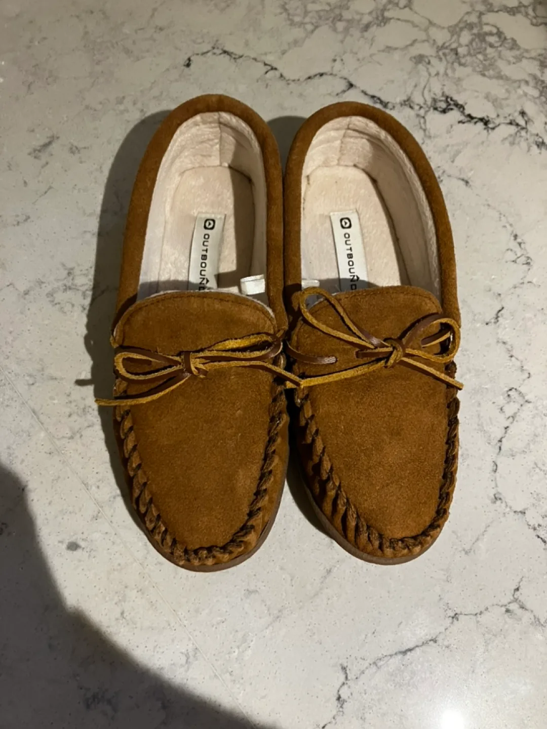 Outbound Brown Suede Moccasin Slippers image indicator(3)