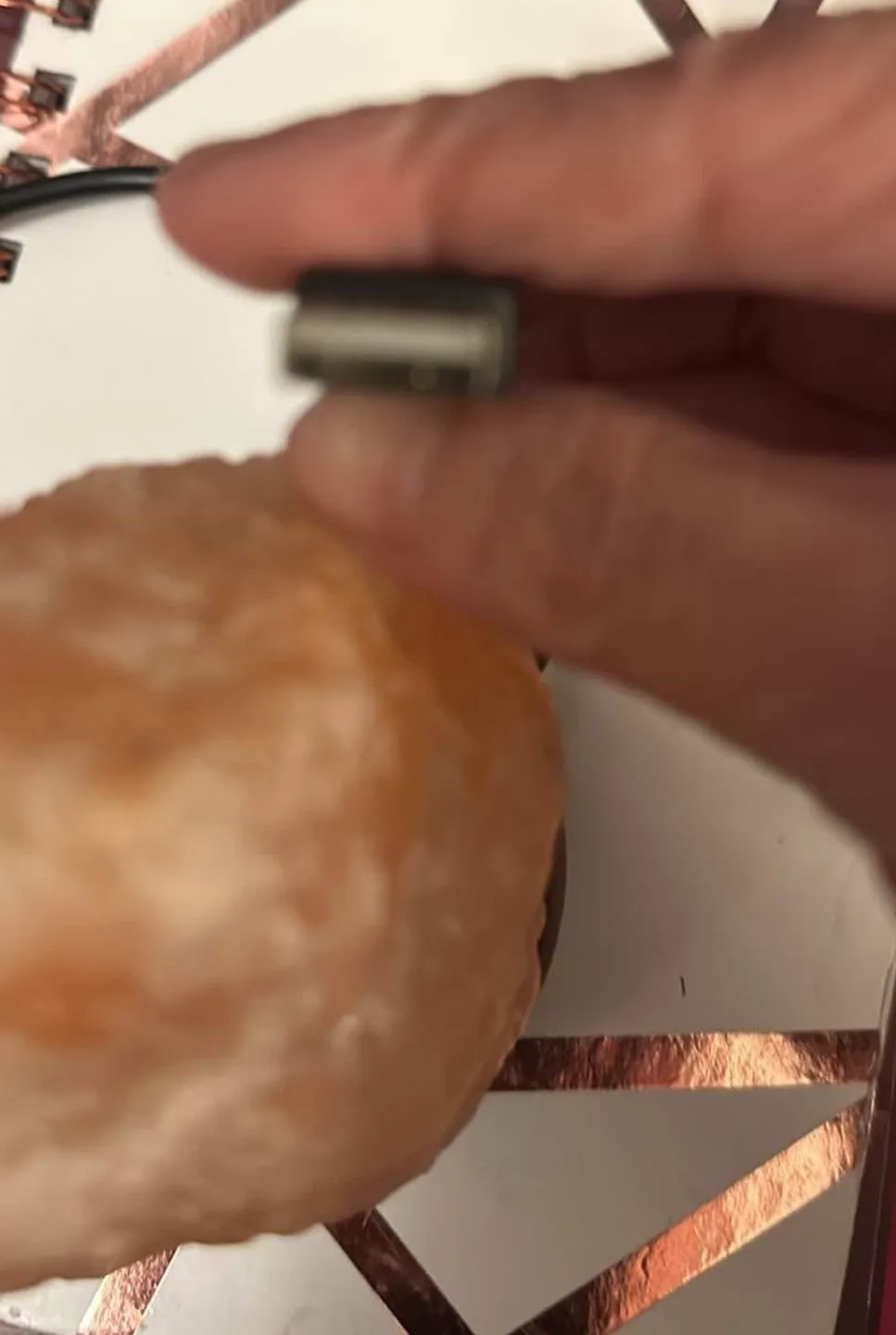 Himalayan Salt Lamp with USB image indicator(2)