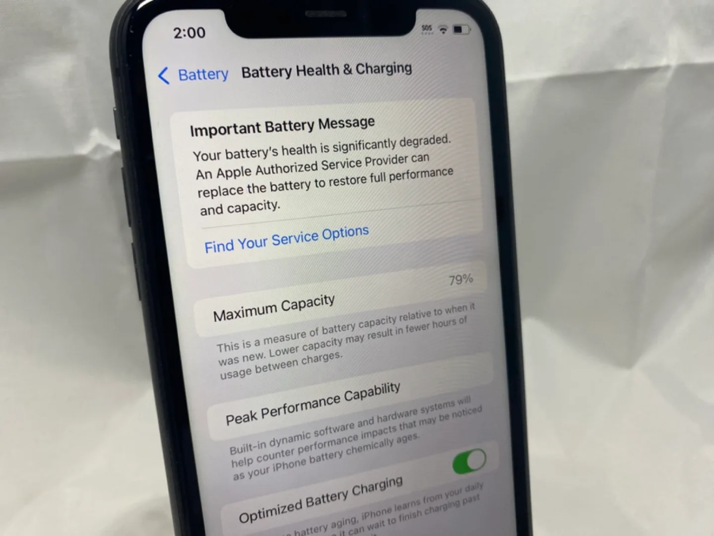 Apple iPhone 11 64GB iOS 18.1.1 Black MHCP3VC/A Battery 79% image indicator(5)