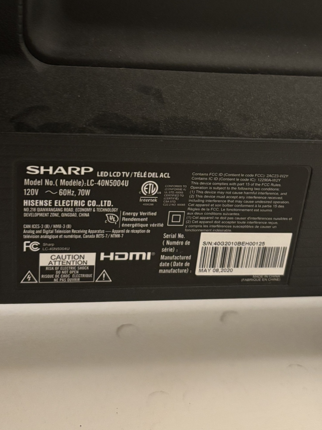 Sharp 40-inch LED Smart TV - photo 4