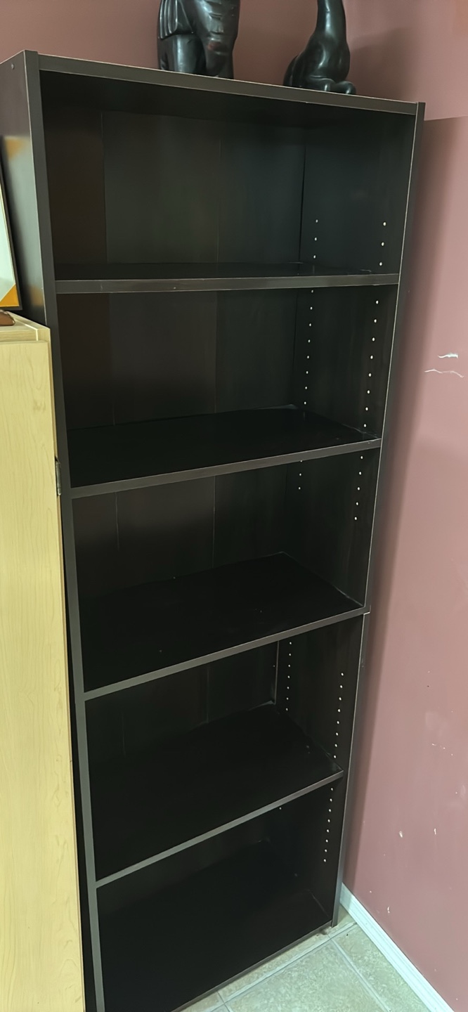 Dark Brown Bookshelf