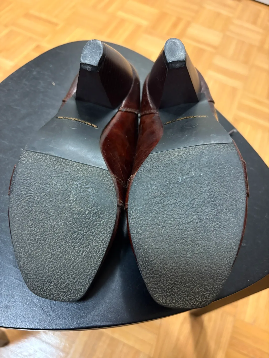 Brown Leather Lace-Up Oxfords image indicator(3)