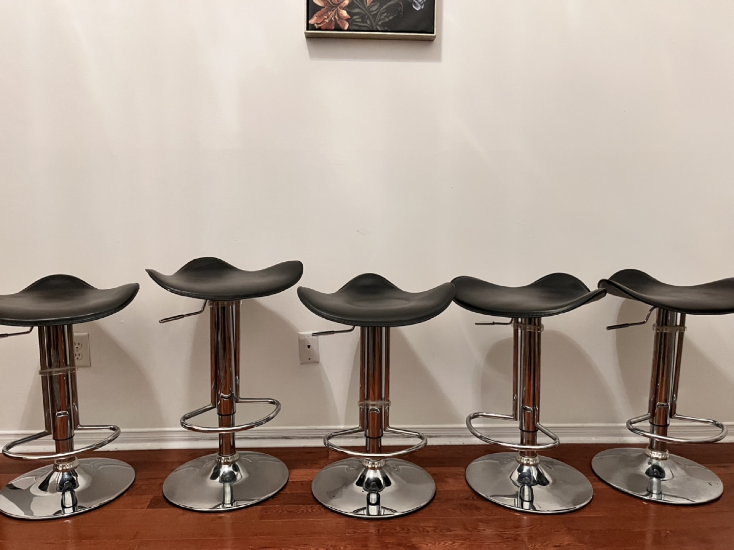 Set of six Adjustable Bar Stools