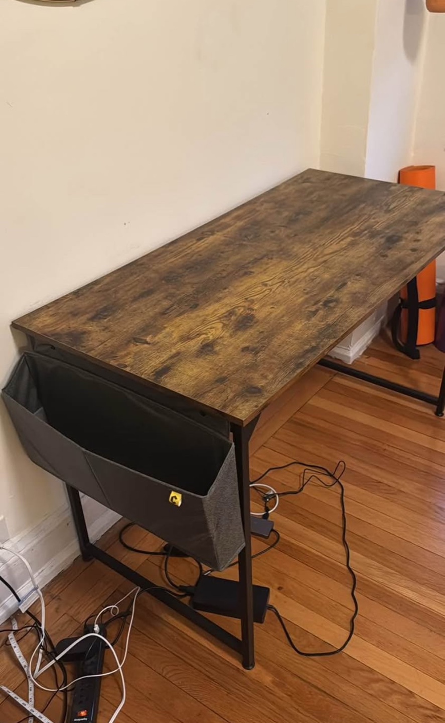 Small Writing Desk with Side Pocket