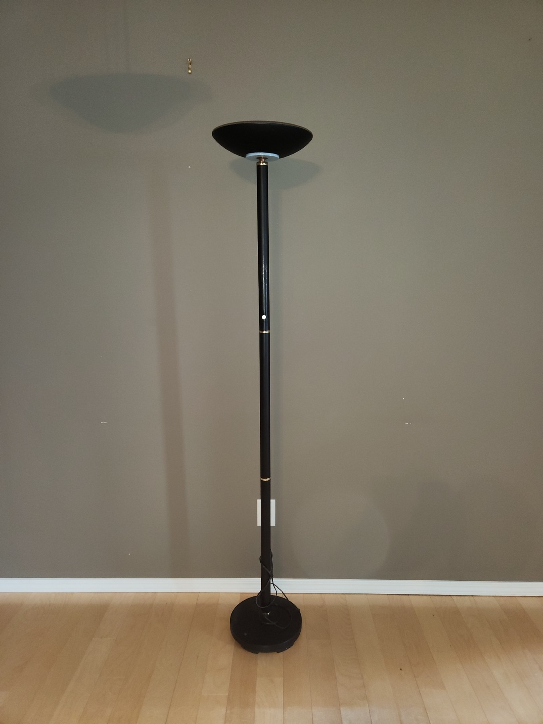 Black Torchiere Floor Lamp