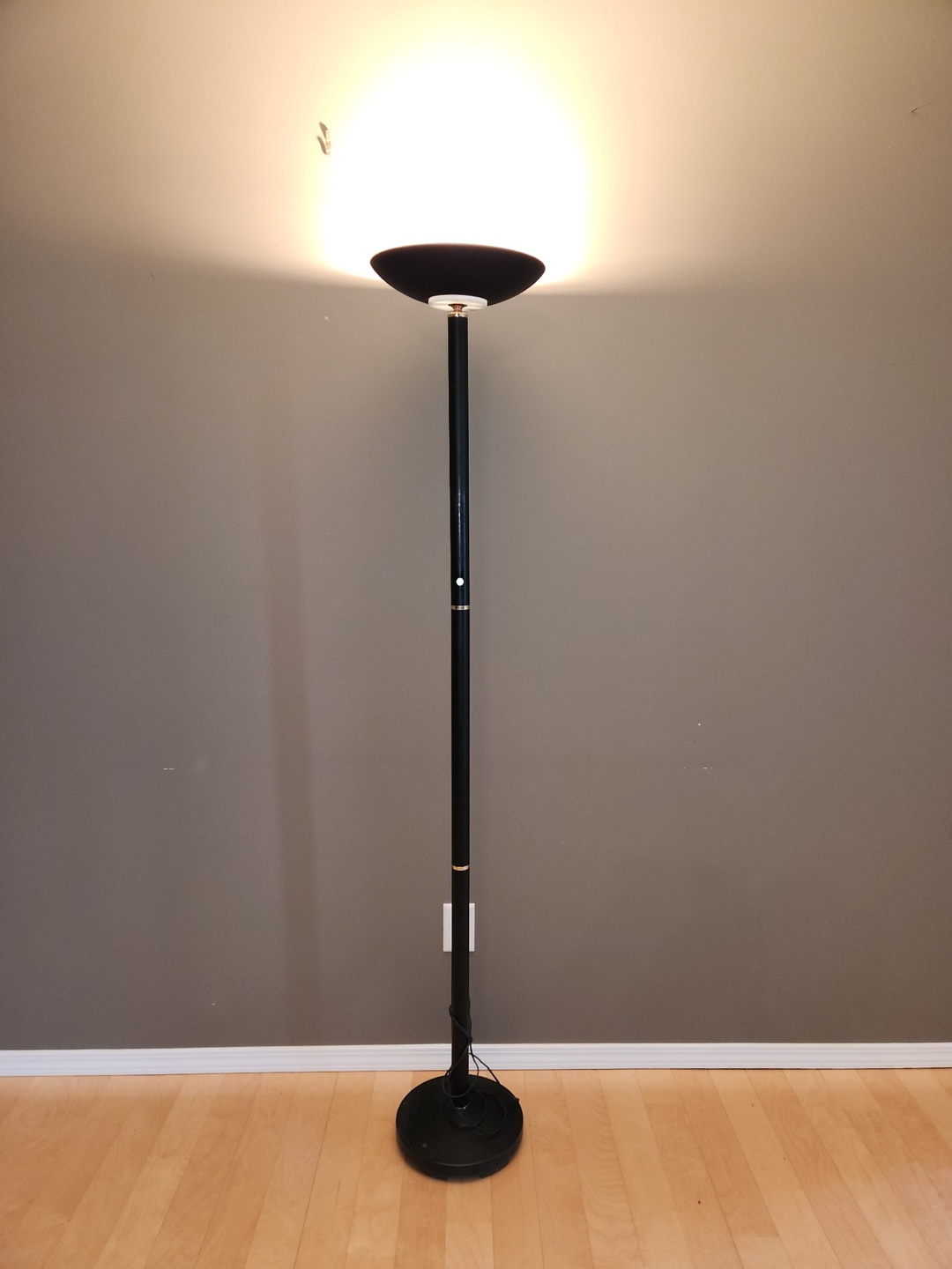 Black Torchiere Floor Lamp - photo 2