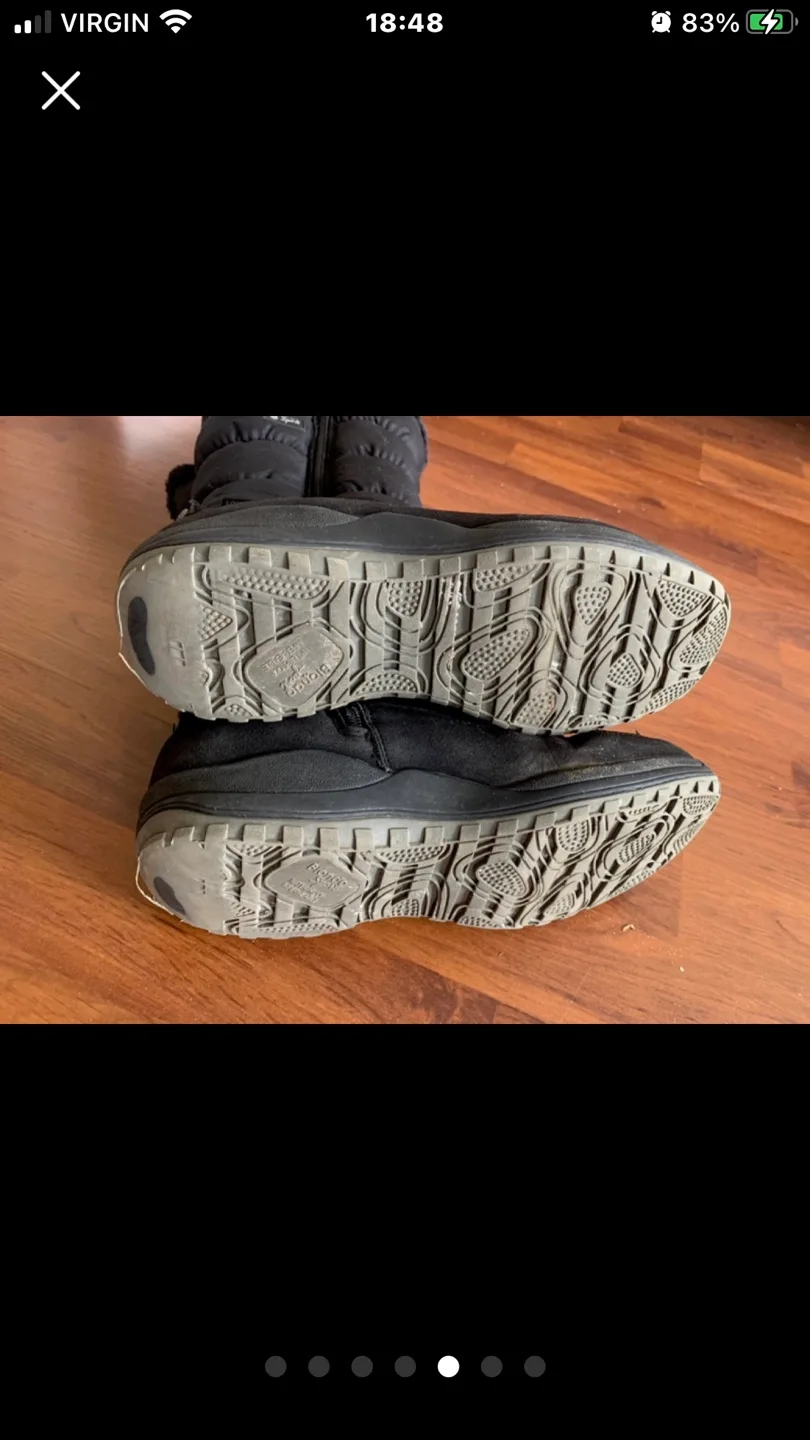 Women's Black Pajar Winter Boots Size 7 image indicator(3)