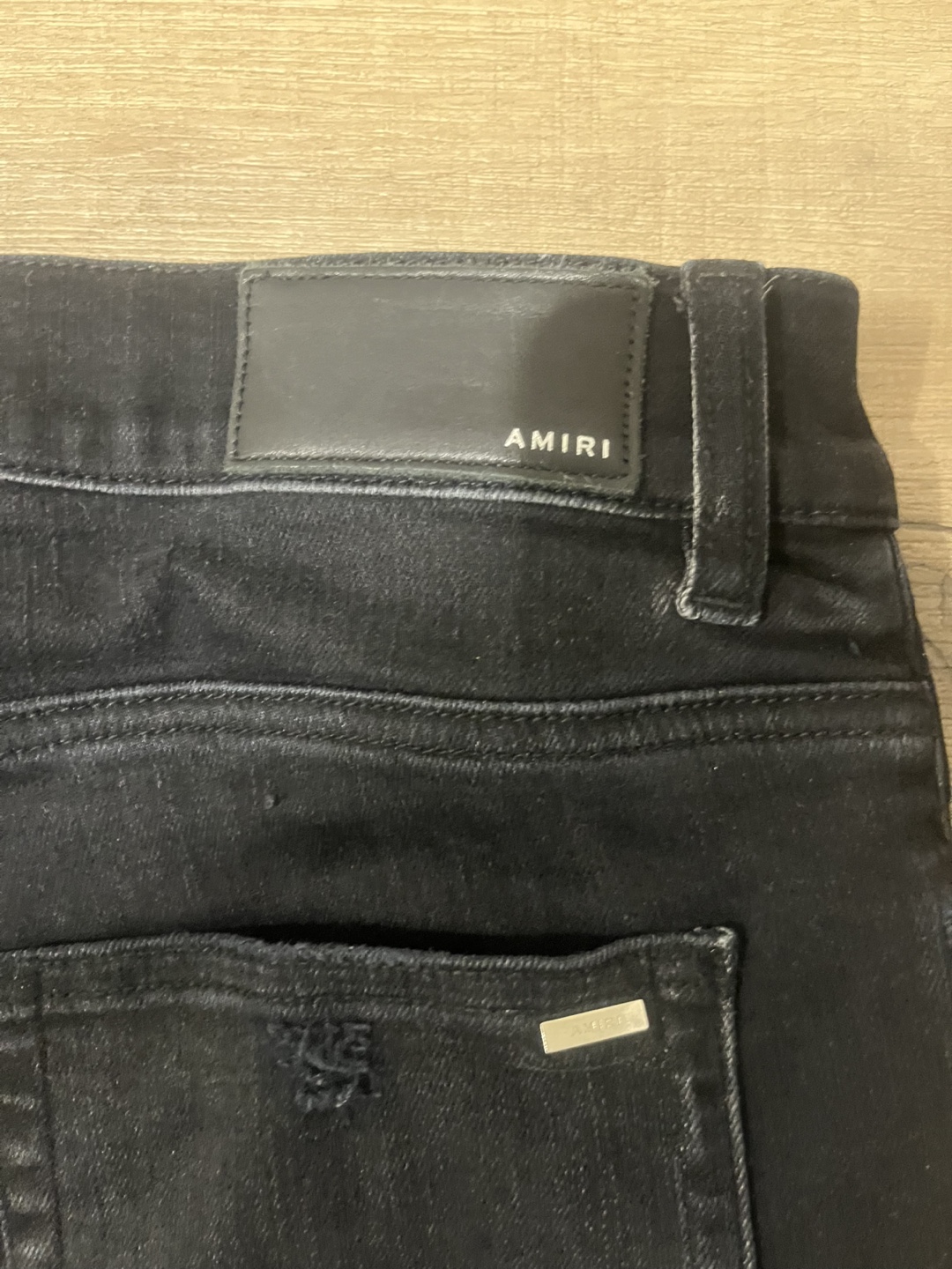 AMIRI Size 32 Black Distressed Jeans
