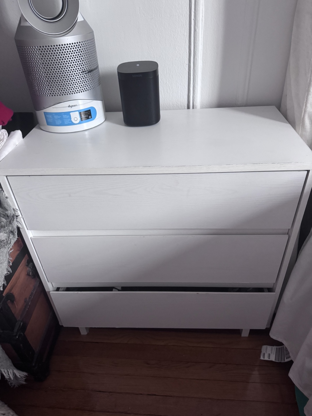 White 3-Drawer Chest