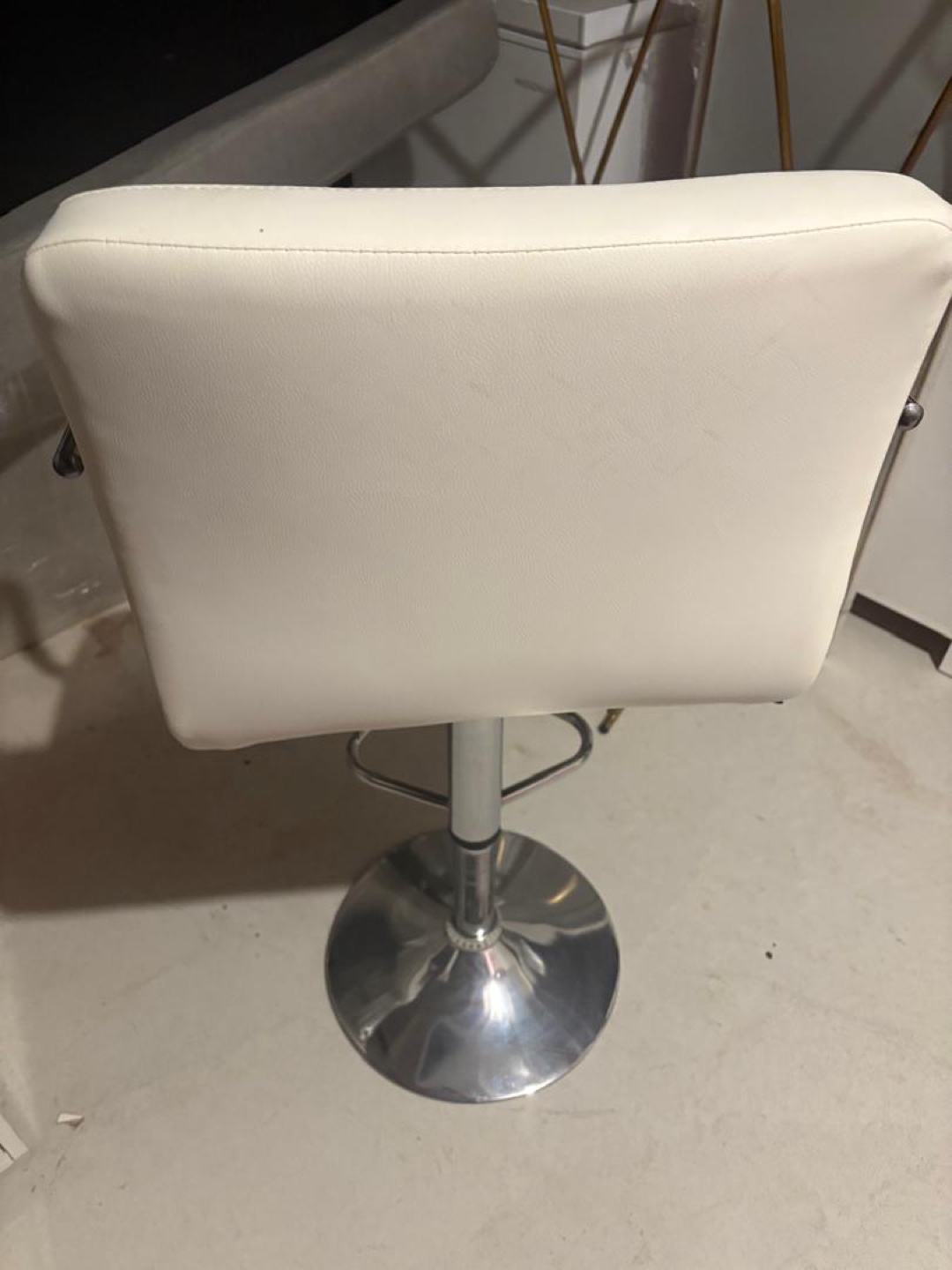 Bar Height Stool - White, Chrome(2) - photo 5