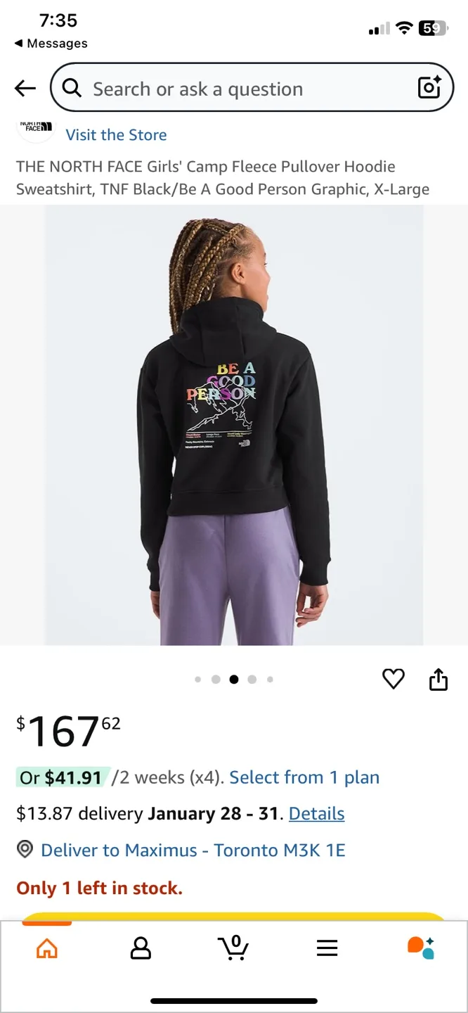 The North Face Girls' Camp Hoodie image indicator(2)
