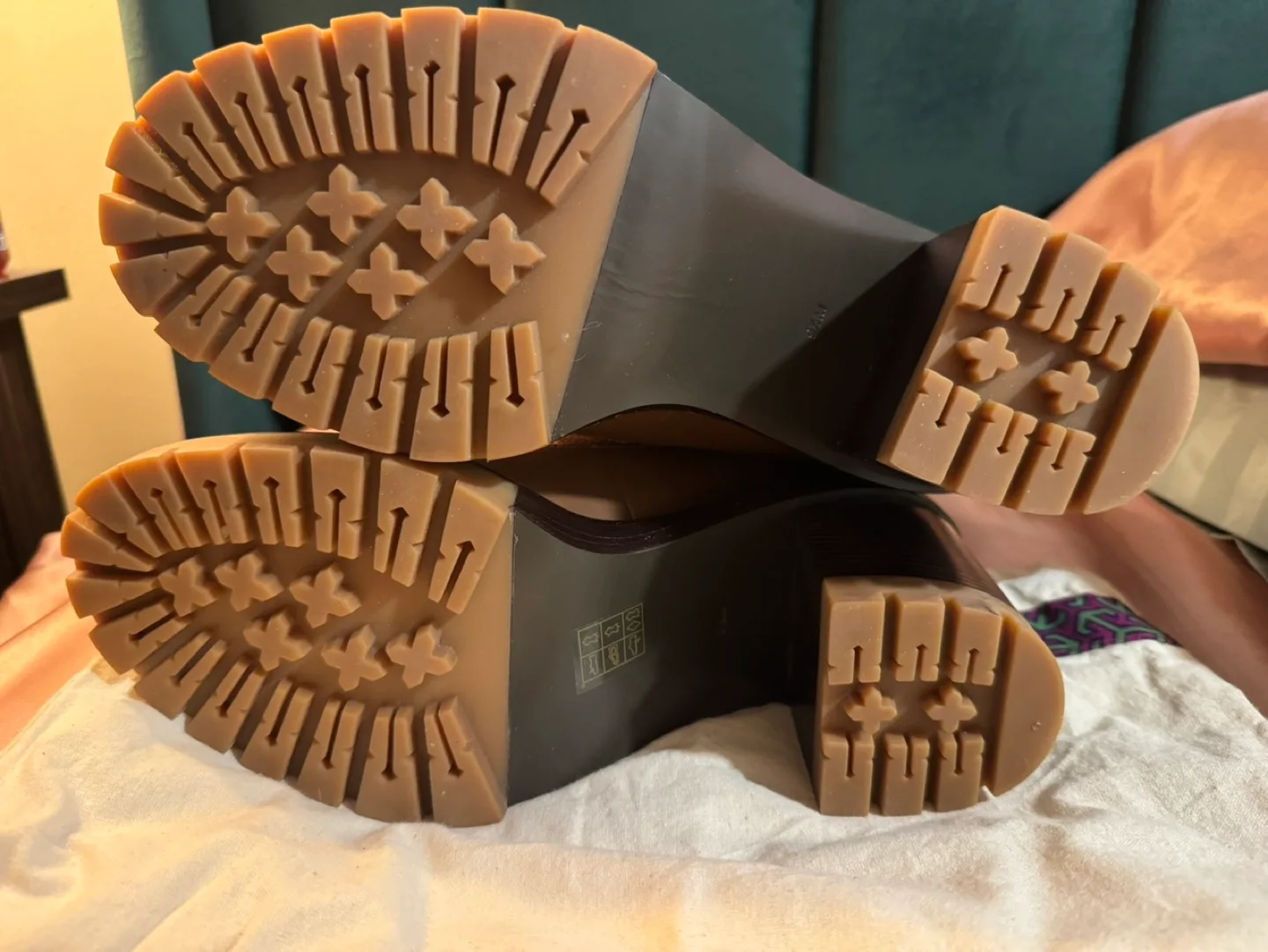 Tory Burch Brown Leather Lace-Up Boots image indicator(5)