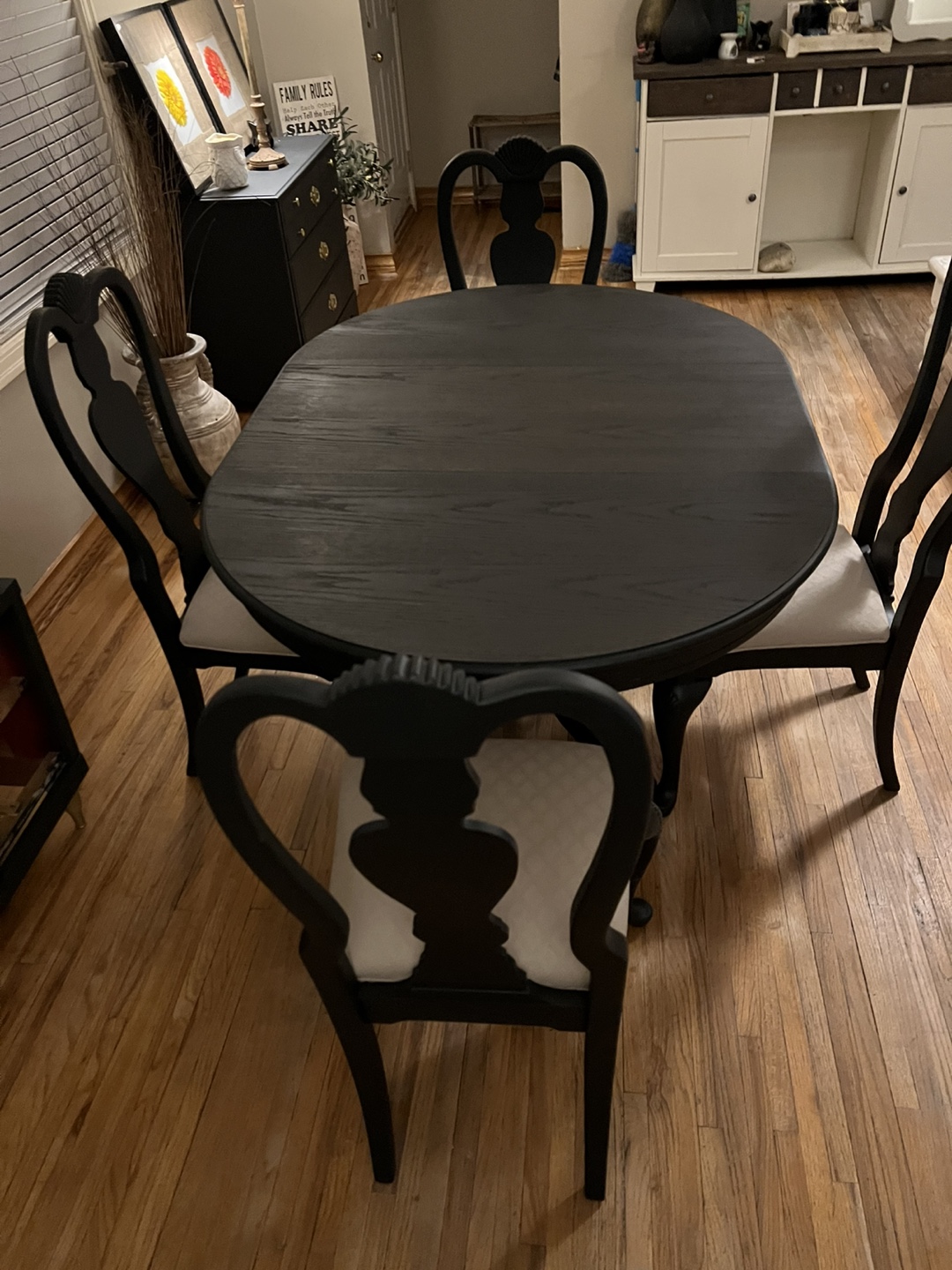 Black Dining Table Set