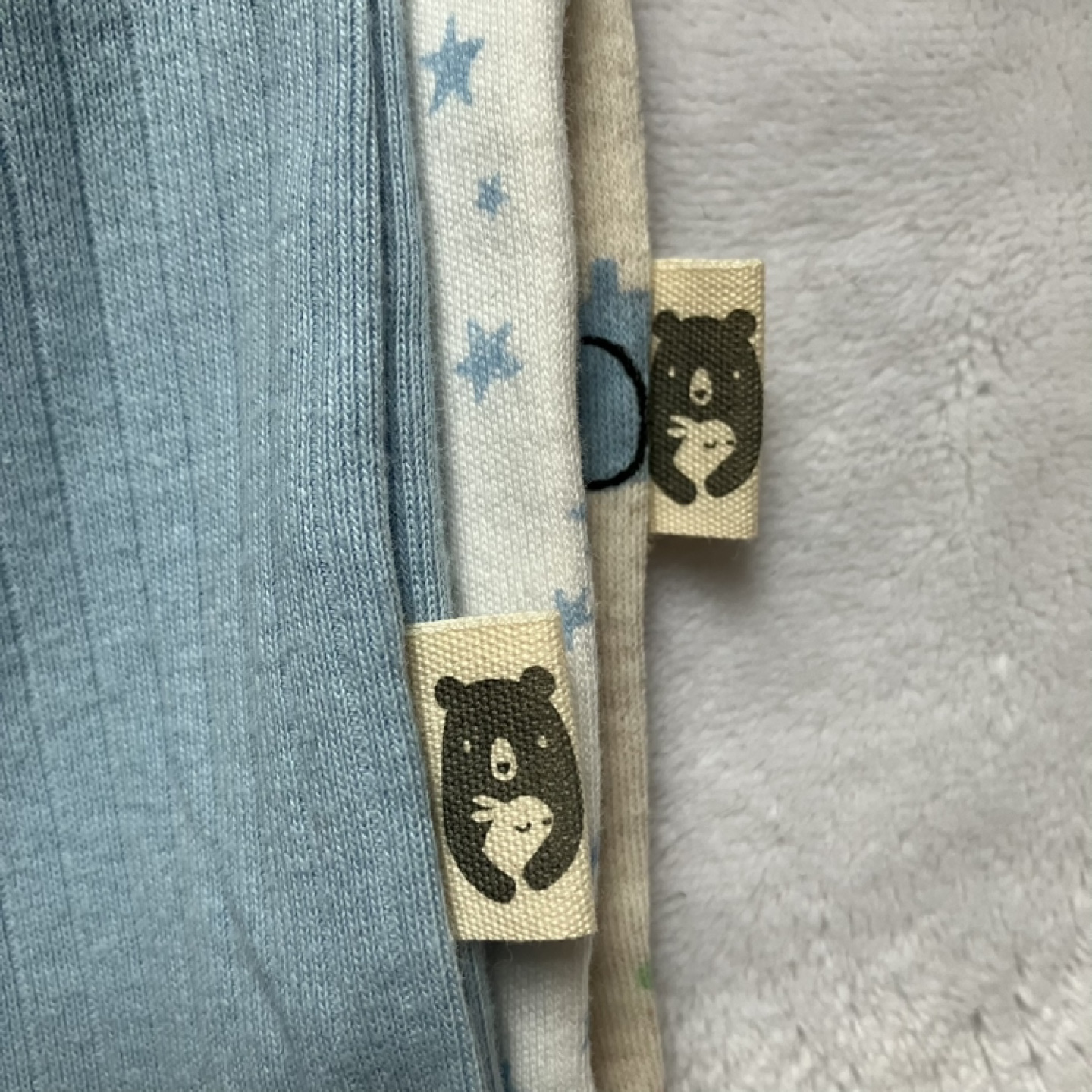 Rabbit + Bear Organic Baby Bodysuits - 3 Pack - 0-3 Months - photo 4