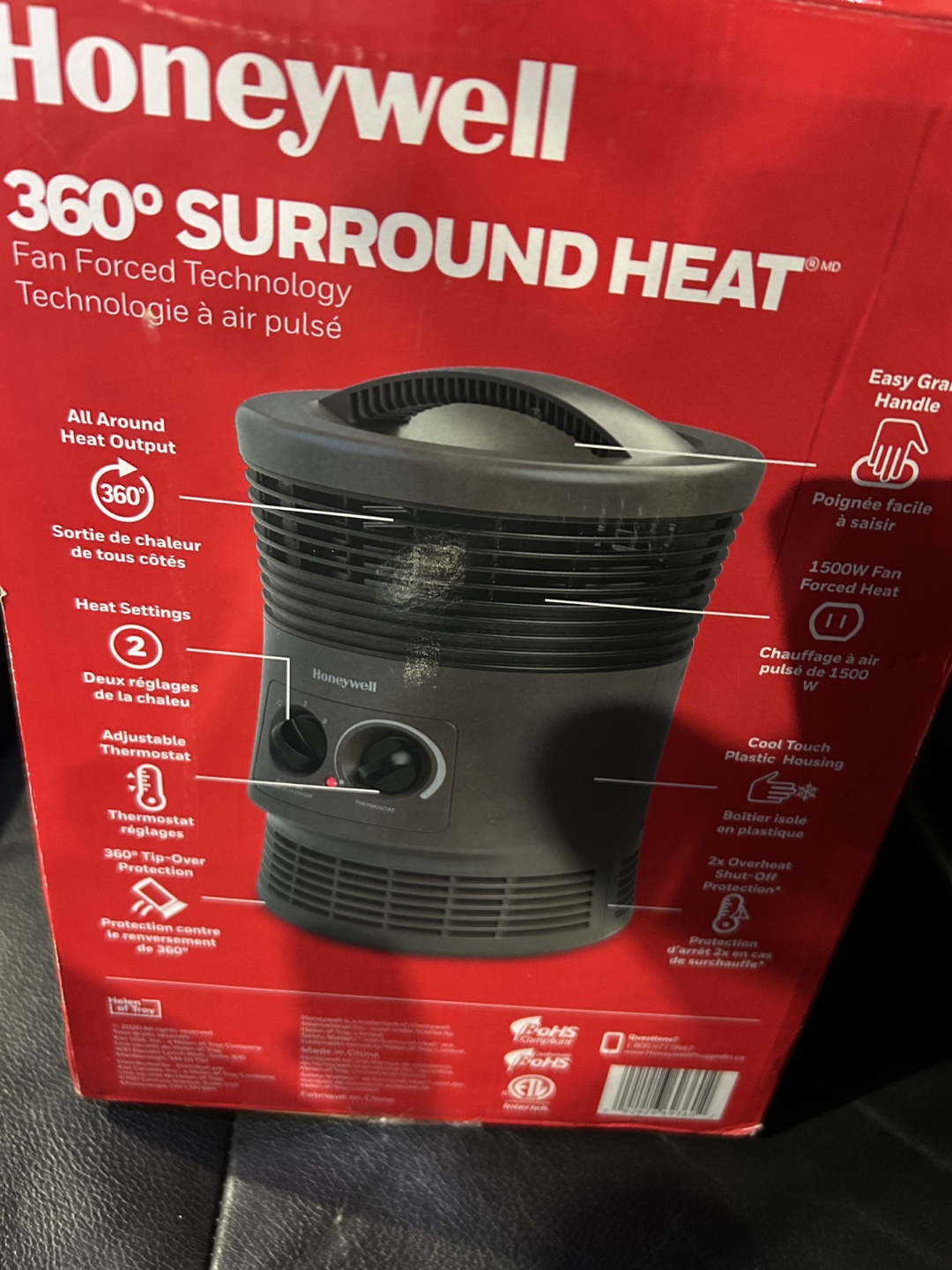 Honeywell 360° Surround Heat Fan Forced Heater - photo 2