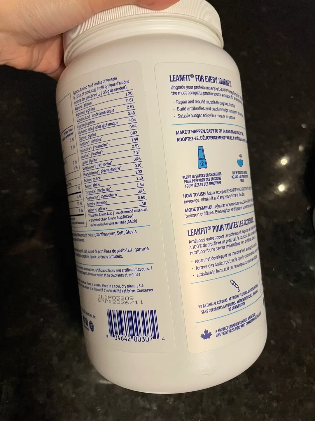 Leanfit Whey Protein Powder Cookies & Cream image indicator(2)