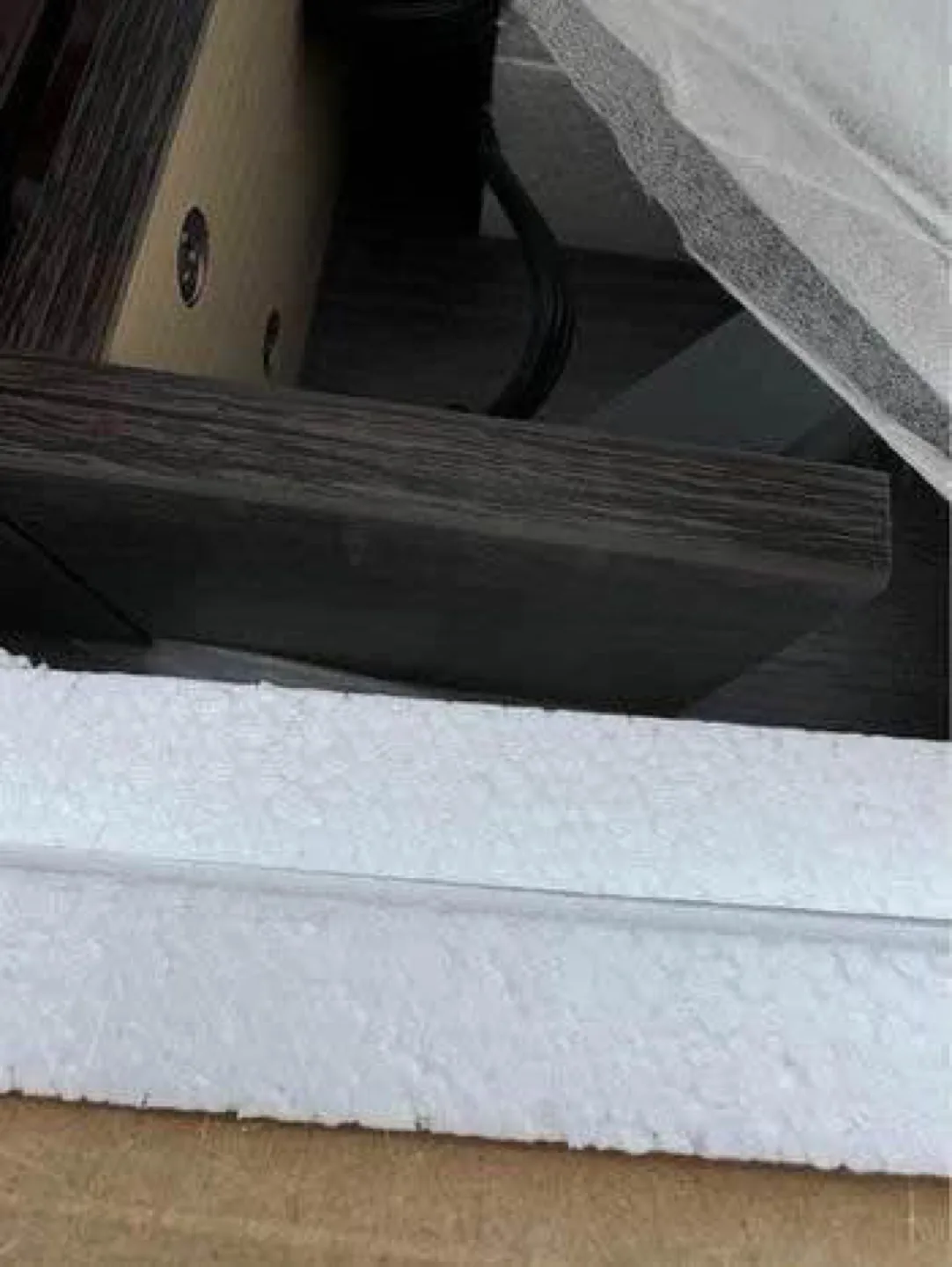 Brand new Distressed Grey Office Writing Desk with USB Outlets image indicator(5)